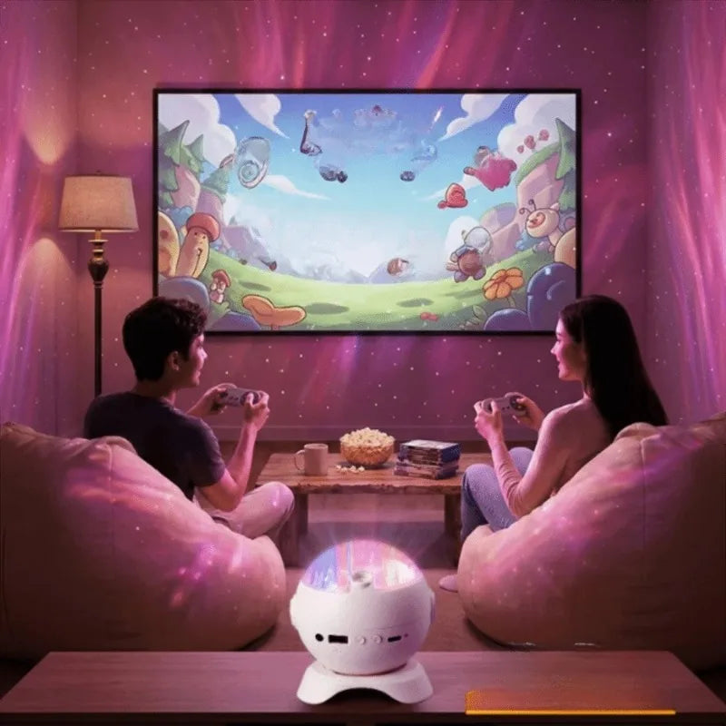 Aurora Bluetooth Star Projector Night Light | Home Decor Gift Star Projector Lamp Babs