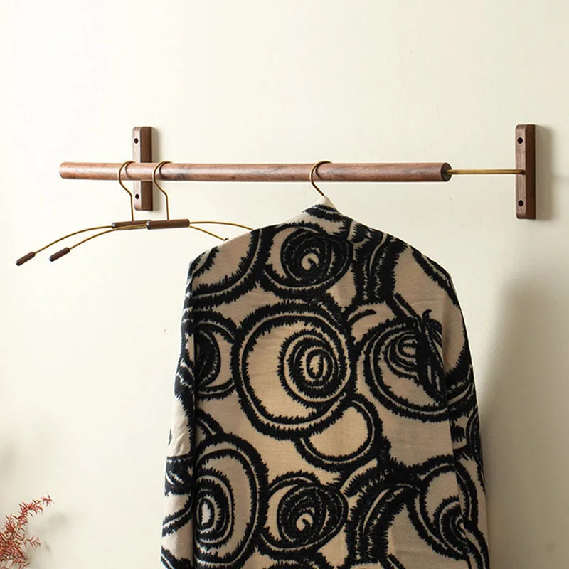 Solid Wood Wall Mounted Coat Rack – Walnut & Rosewood Hanger Wall Mounted Coat Rack Babs