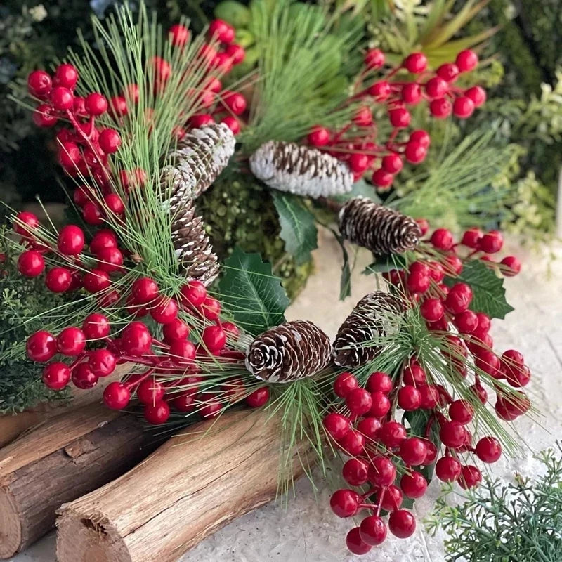 Pearl Stamens Artificial Berries for DIY Wreaths & Floral Décor Artificial Floral Picks Babs