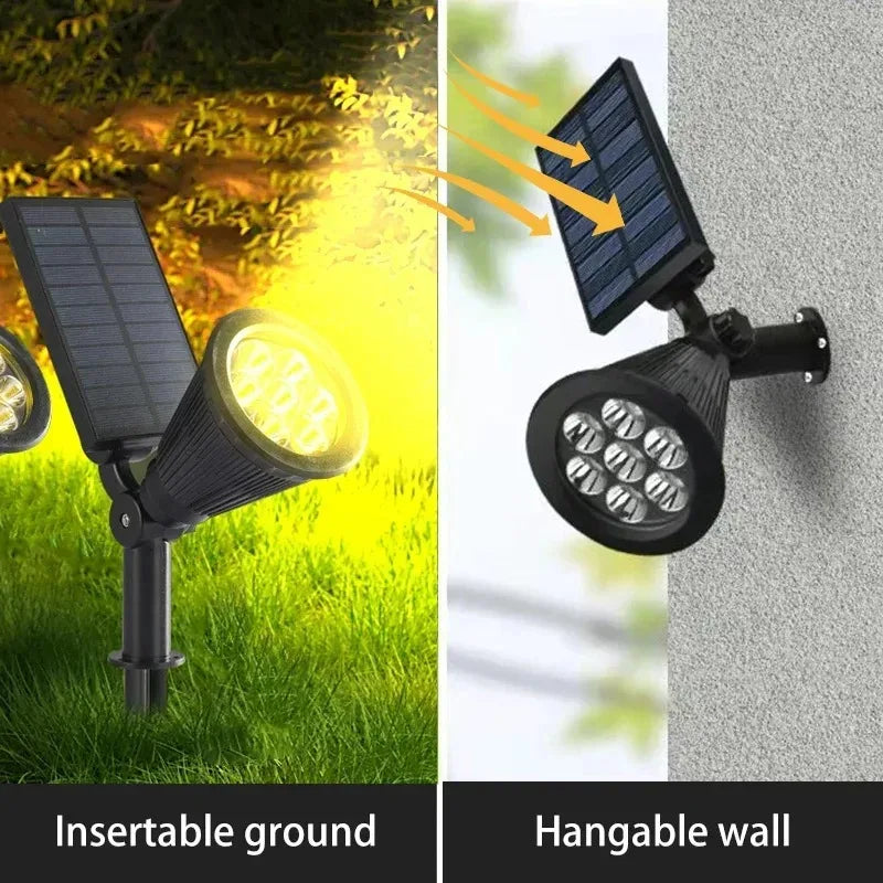 Solar Spotlight Outdoor Waterproof Dimmable Garden Light Solar Garden Spotlight Babs