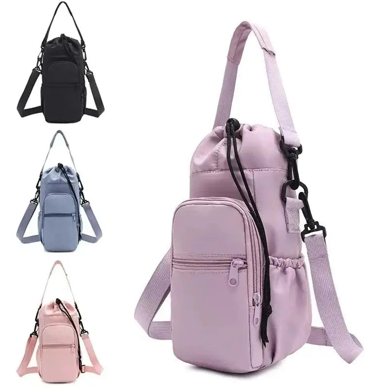 Insulated Water Bottle Bag – Adjustable Strap & Phone Pocket Bottle Carrier Bag Babs