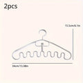 2pcs Plastic Clothes Hangers with Adjustable Clips – Space-Saving Clothes Hangers Babs 2pcs