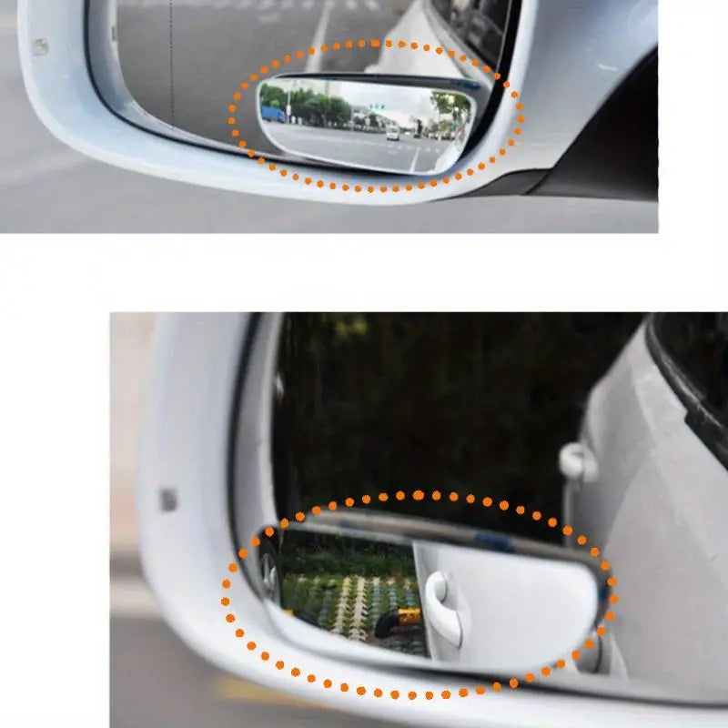 2-Pack HD Convex Blind Spot Mirrors – Car & Motorcycle Blind Spot Mirror Babs