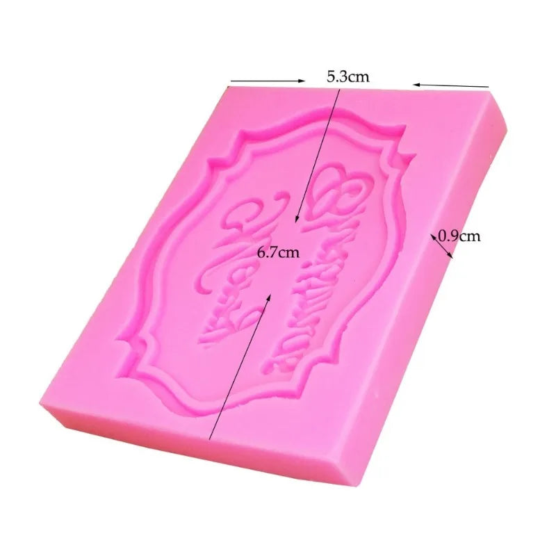 Christmas Fondant Cake Silicone Mold – 3pcs Letter Mould Cake Decorating Mold Babs