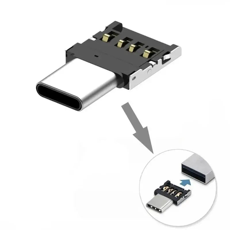 HUXUAN USB Type-C OTG Adapter – Universal Connector USB OTG Adapter Babs