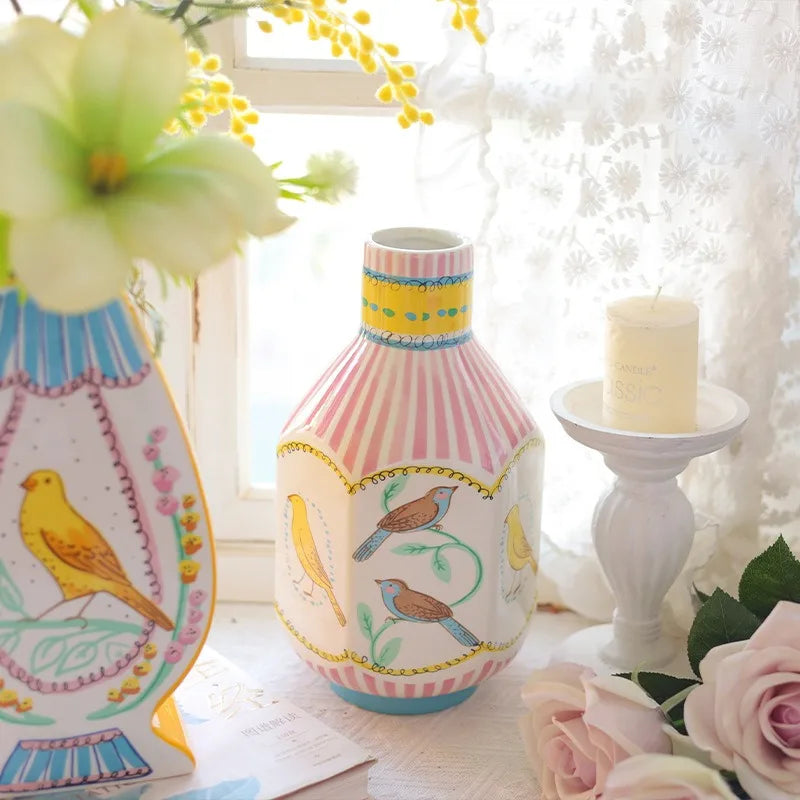 Modern Ceramic Vase – Luxury White Flower Vase for Home Décor Decorative Ceramic Vase Babs