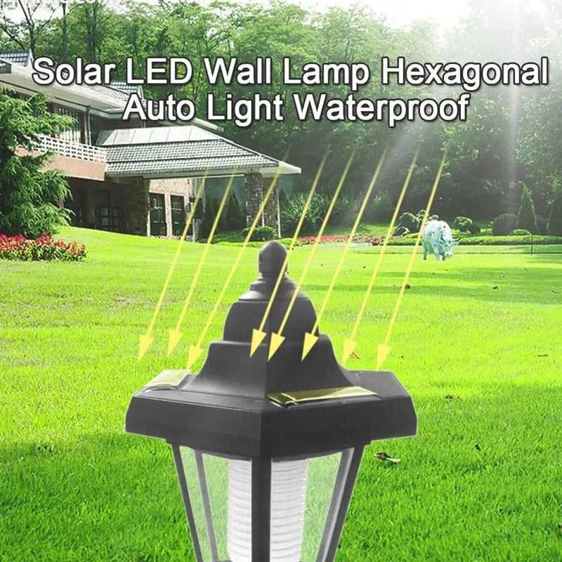 Solar Hexagonal Palace Lantern – Waterproof Garden Wall Light Solar Garden Lantern Babs