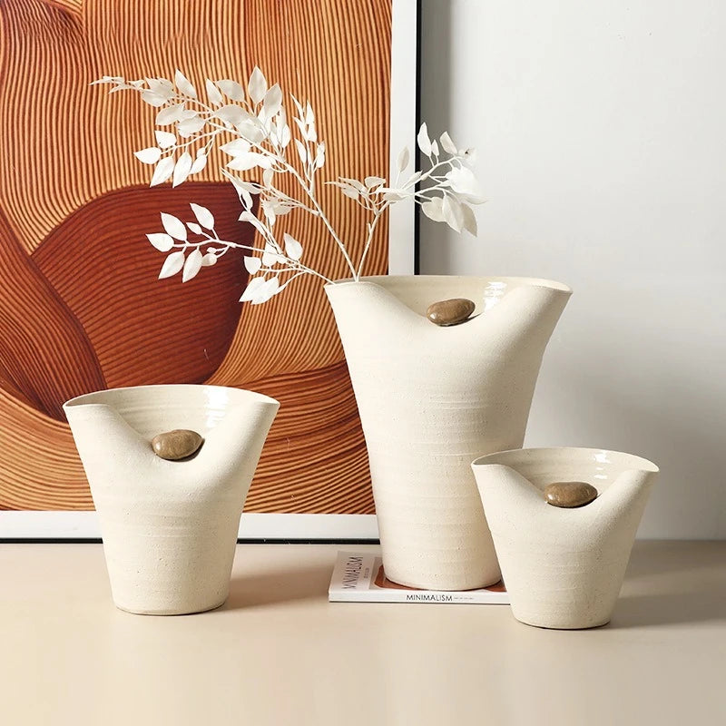 Nordic Ceramic Vase | Modern Living Room & Entryway Décor Decorative Ceramic Vase Babs
