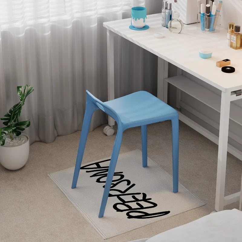 Modern Stackable Plastic Stool – Minimalist Bedroom & Living Room Stackable Plastic Stool Babs