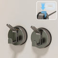Suction Cup Hooks – Waterproof Towel & Robe Hanger | No Drill Suction Cup Hooks Babs Gray-2pcs