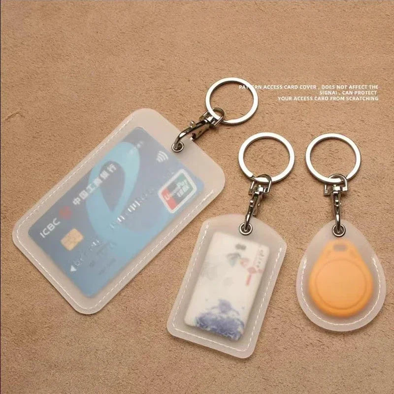 Transparent Card Holder Keychain – Access, Bus & ID Cards Card Holder Keychain Babs