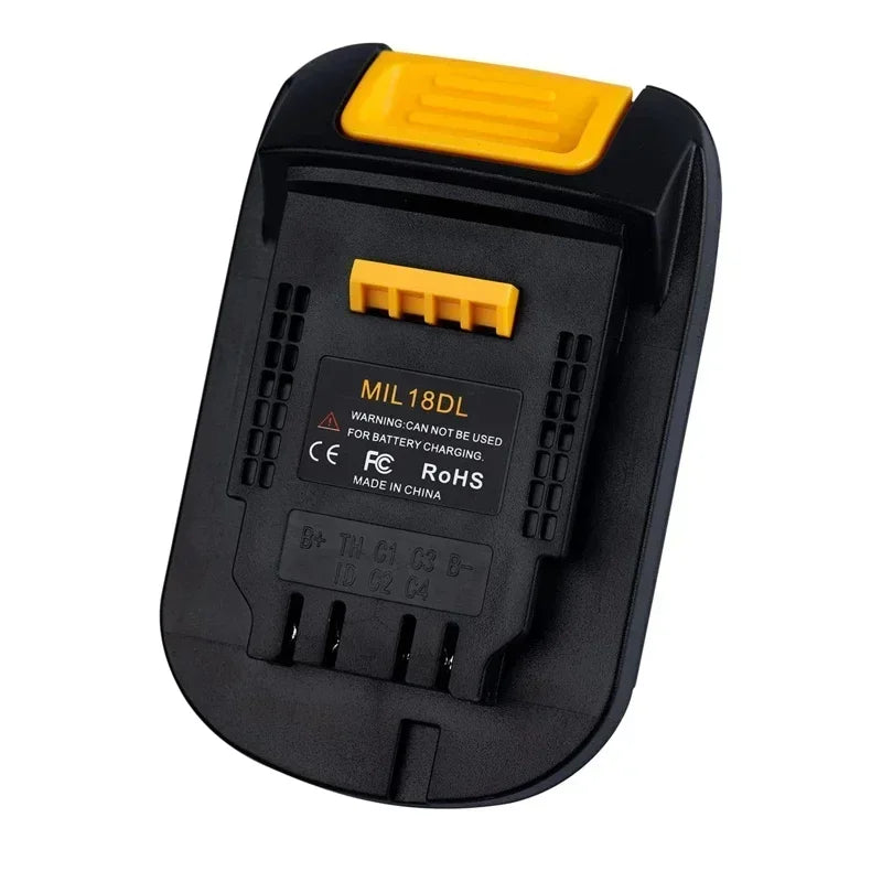 Milwaukee 18V to DeWalt 20V Battery Adapter Converter MIL18DL Battery Adapter Converter Babs