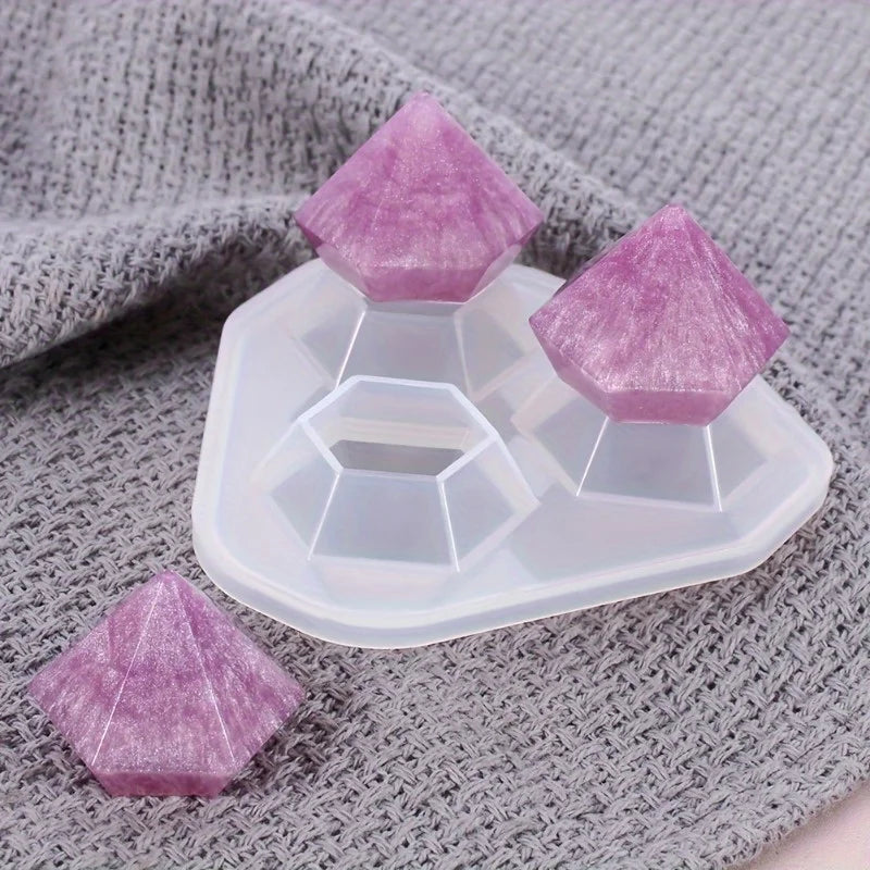 2pcs Epoxy Resin Silicone Mold – Rhinestone Pendant & Ornament DIY Resin Silicone Mold Babs
