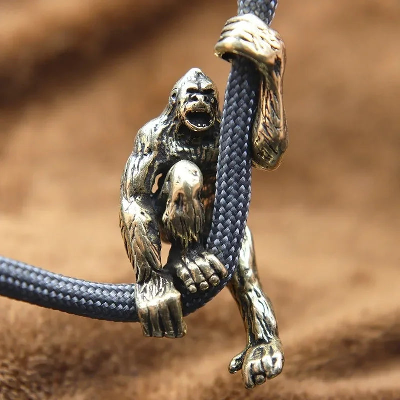 Brass Gorilla Paracord Bead – DIY Lanyard & Bracelet Pendant Paracord Bead Pendant Babs