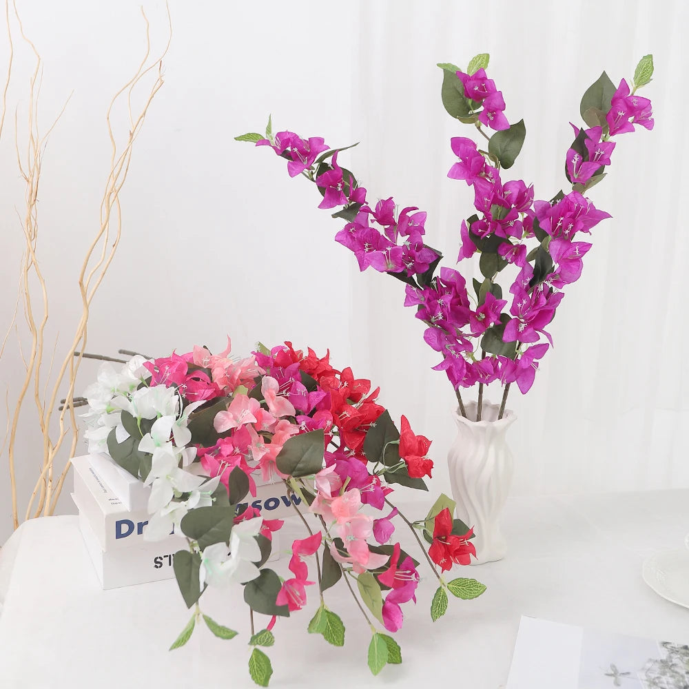 78cm Artificial Silk Butterfly Rose Flower | Home & Wedding Decor Artificial Silk Flowers Babs