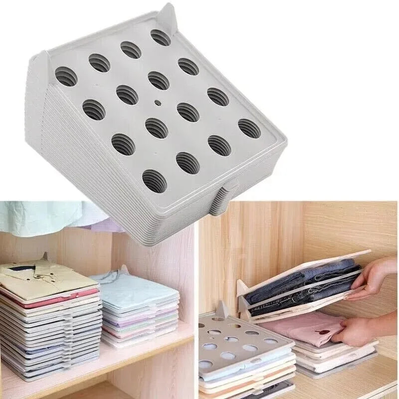 Stackable Shirt Folding Board & Wardrobe Organizer Divider Clothing Folding Organizer Babs