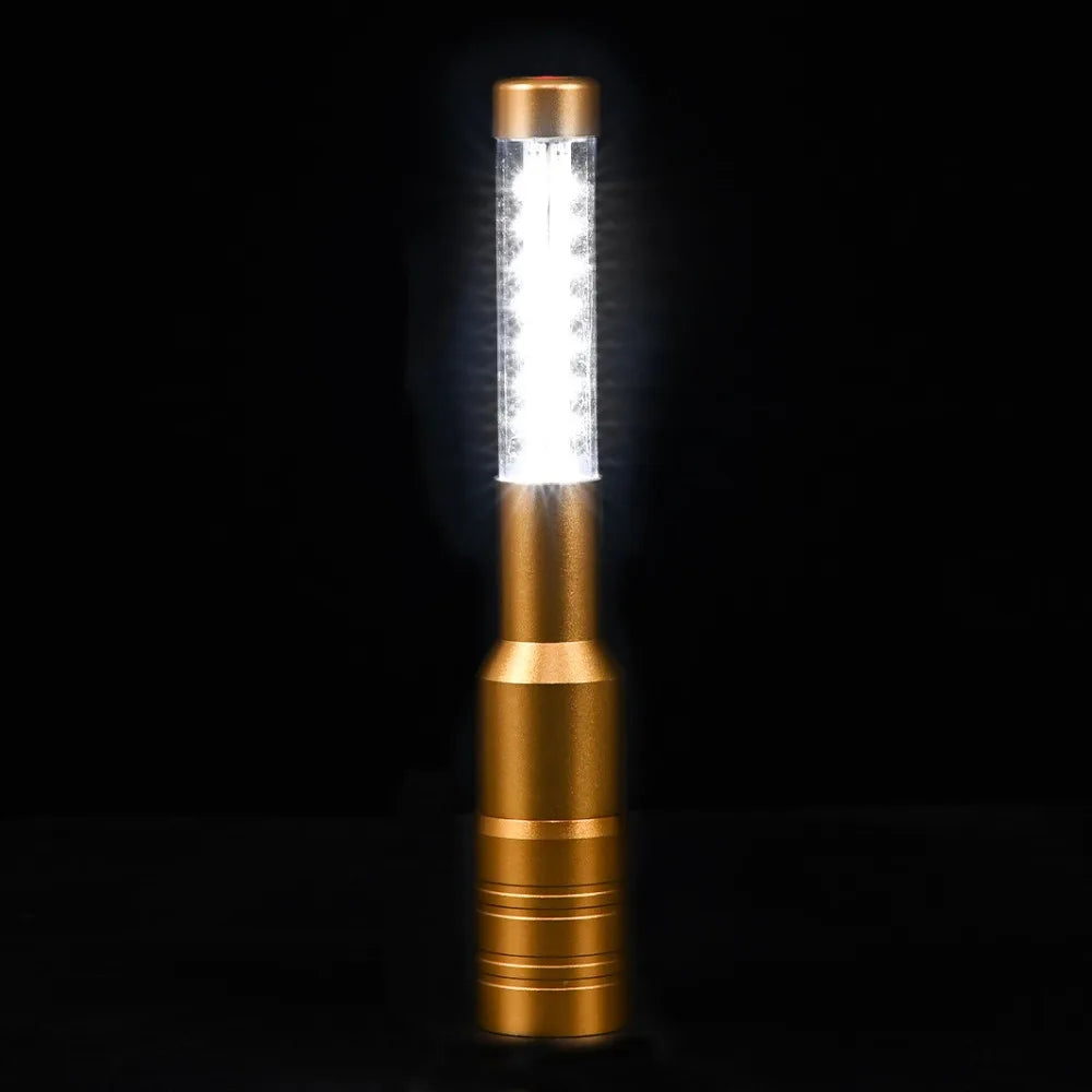 Rechargeable LED Strobe Baton Light – Gold & Silver Party LED Strobe Baton Babs Style 6