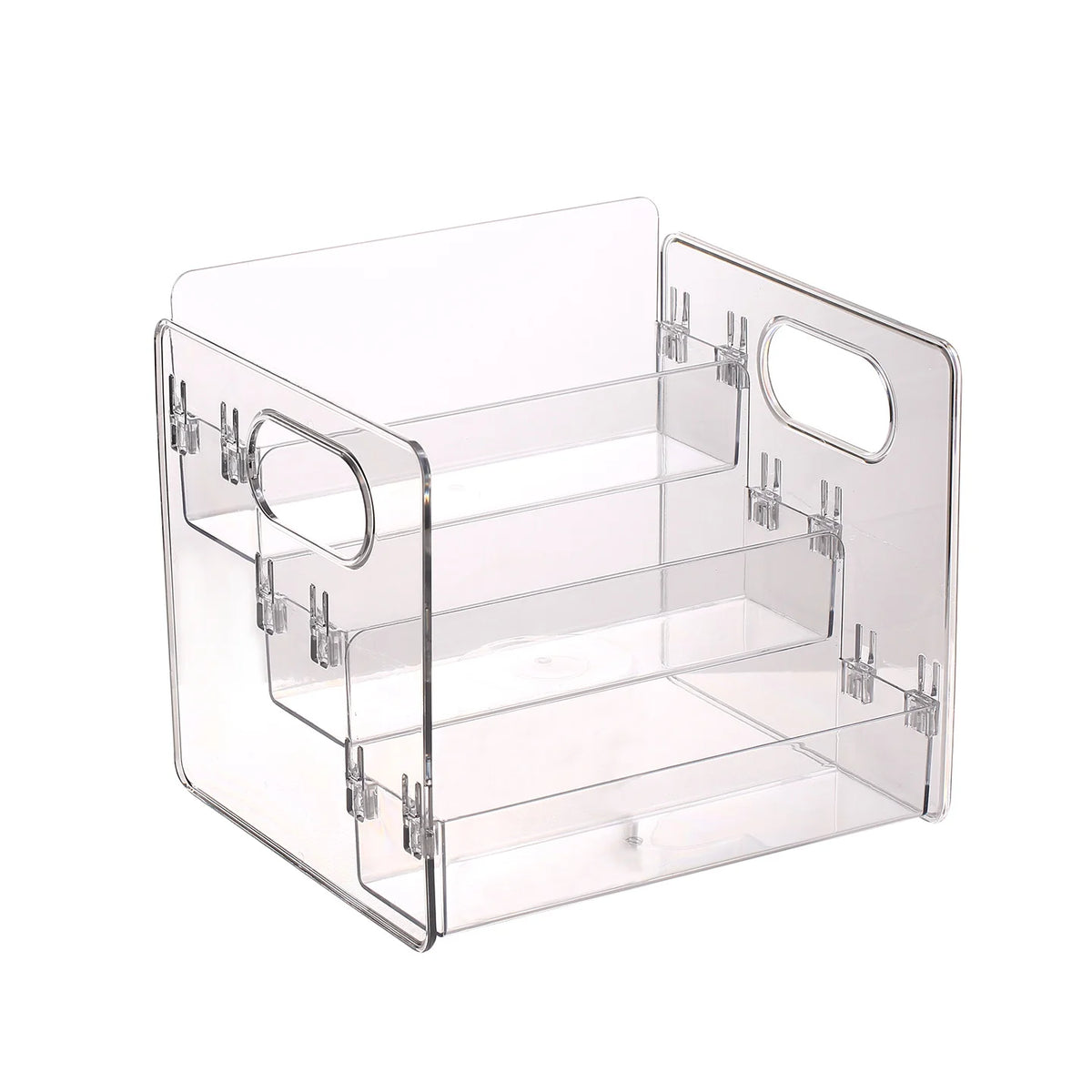 HOMEFISH Clear Compartment Cosmetic Storage Box & Display Rack Cosmetic Storage Box Babs Clear