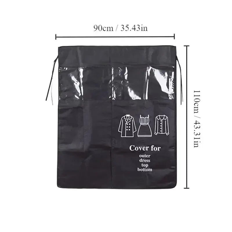 Non-Woven Garment Dust Cover | Hanging Clothes Rack Protector Garment Dust Cover Babs