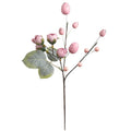Artificial Eucalyptus Stem Easter Egg Bouquet – Silk Fake Flower Artificial Floral Stem Babs Pink 1Pcs