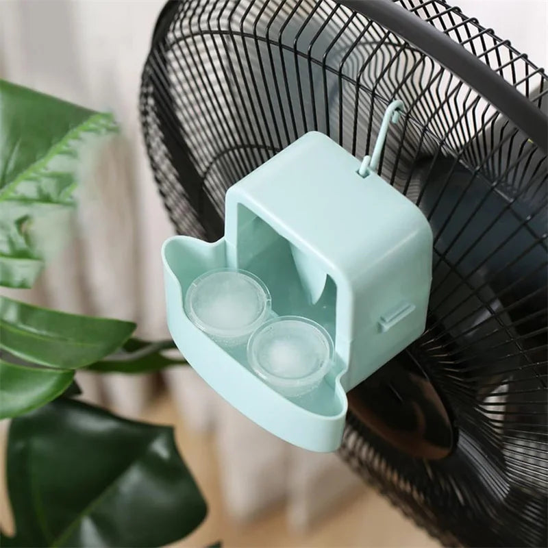 Hanging Fan Ice Cooling Box Attachment with 4 Ice Cups Fan Cooling Accessory Babs