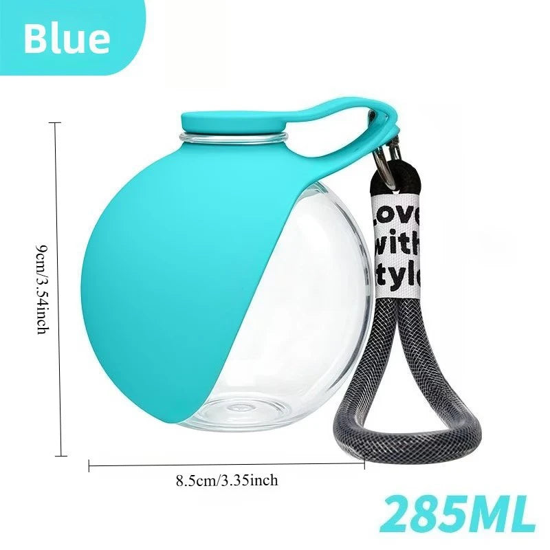 285ml Portable Dog Water Bottle – Collapsible Silicone Travel Cup Pet Travel Water Bottle Babs