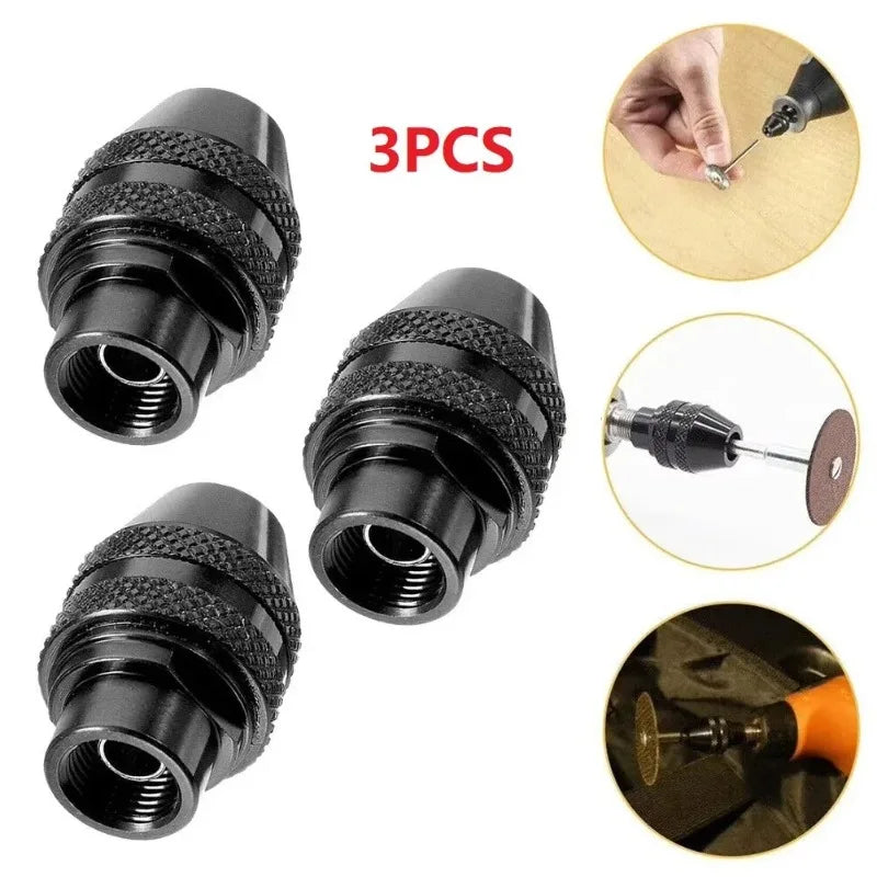 Keyless Chuck Set 0.8–3.2mm for Rotary & Grinding Tools Rotary Tool Chuck Babs