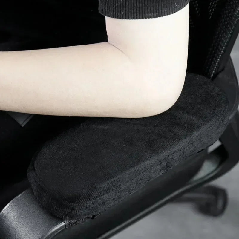 2Pcs Office Chair Armrest Cushion Pads – Plush Foam Elbow Cover Chair Armrest Cushion Babs