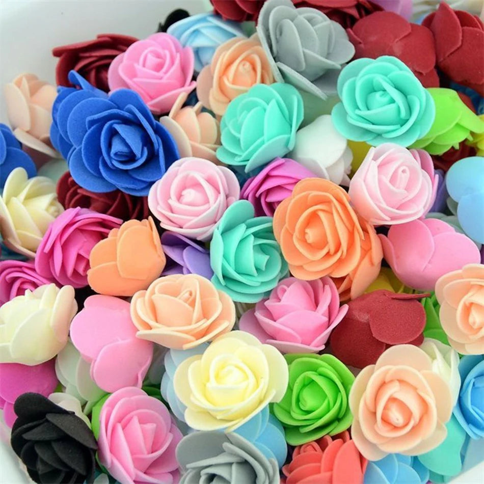 PE Foam Rose Heads – DIY Wedding Bouquet & Home Décor Artificial Flower Heads Babs