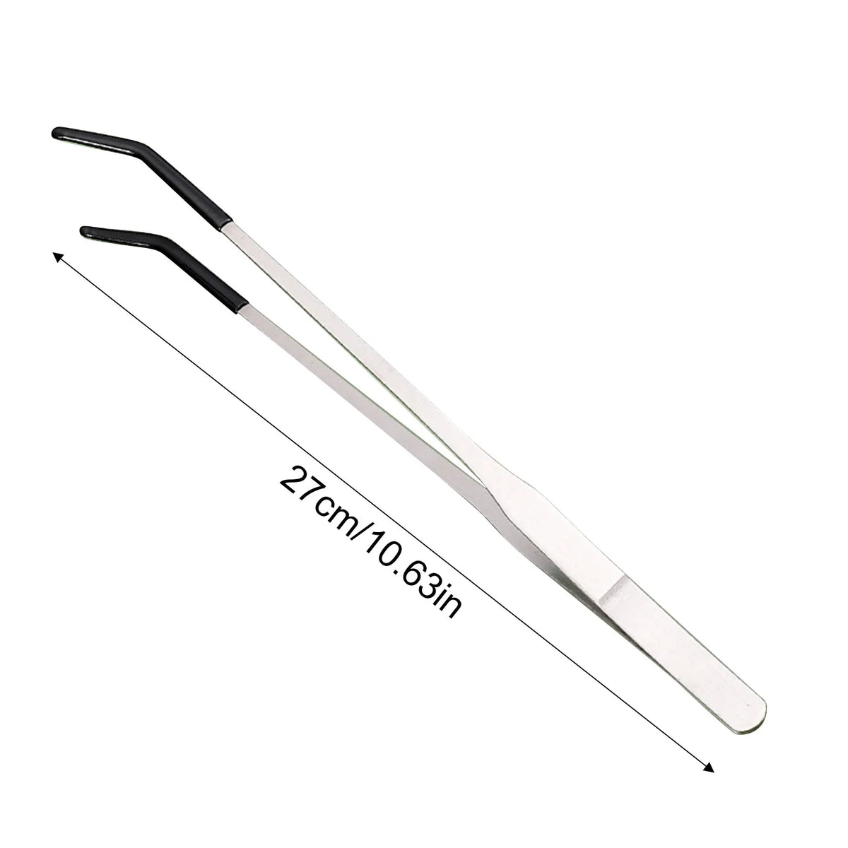 Reptile Feeding Tongs – 10.6" Stainless Steel Straight & Curved Reptile Feeding Tongs Babs