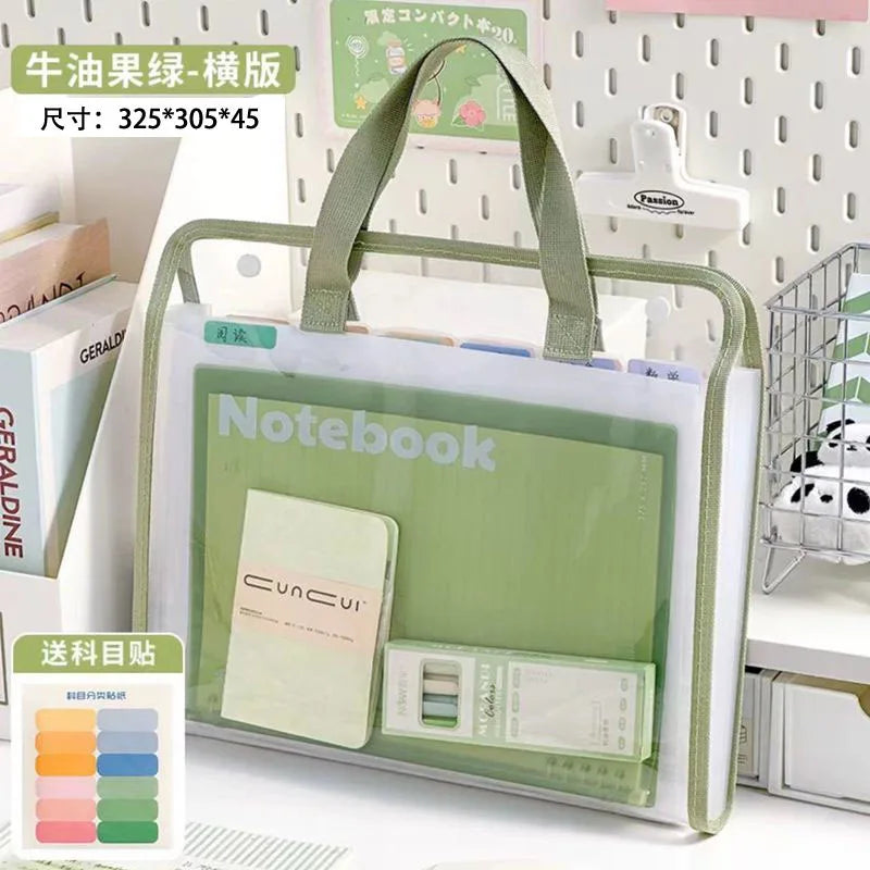 13-Pocket Expandable A4 File Folder – Waterproof & Portable Expandable File Folder Babs G