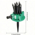 360° Rotating Garden Sprinkler – Multi-Head Lawn Watering Nozzle Garden Sprinkler Babs 1combo