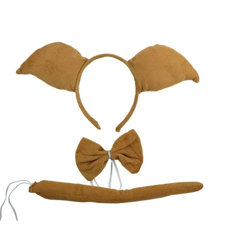 Animal Ear Headband Bow Tie Costume Set – Party & Cosplay Costume Accessory Set Babs 20