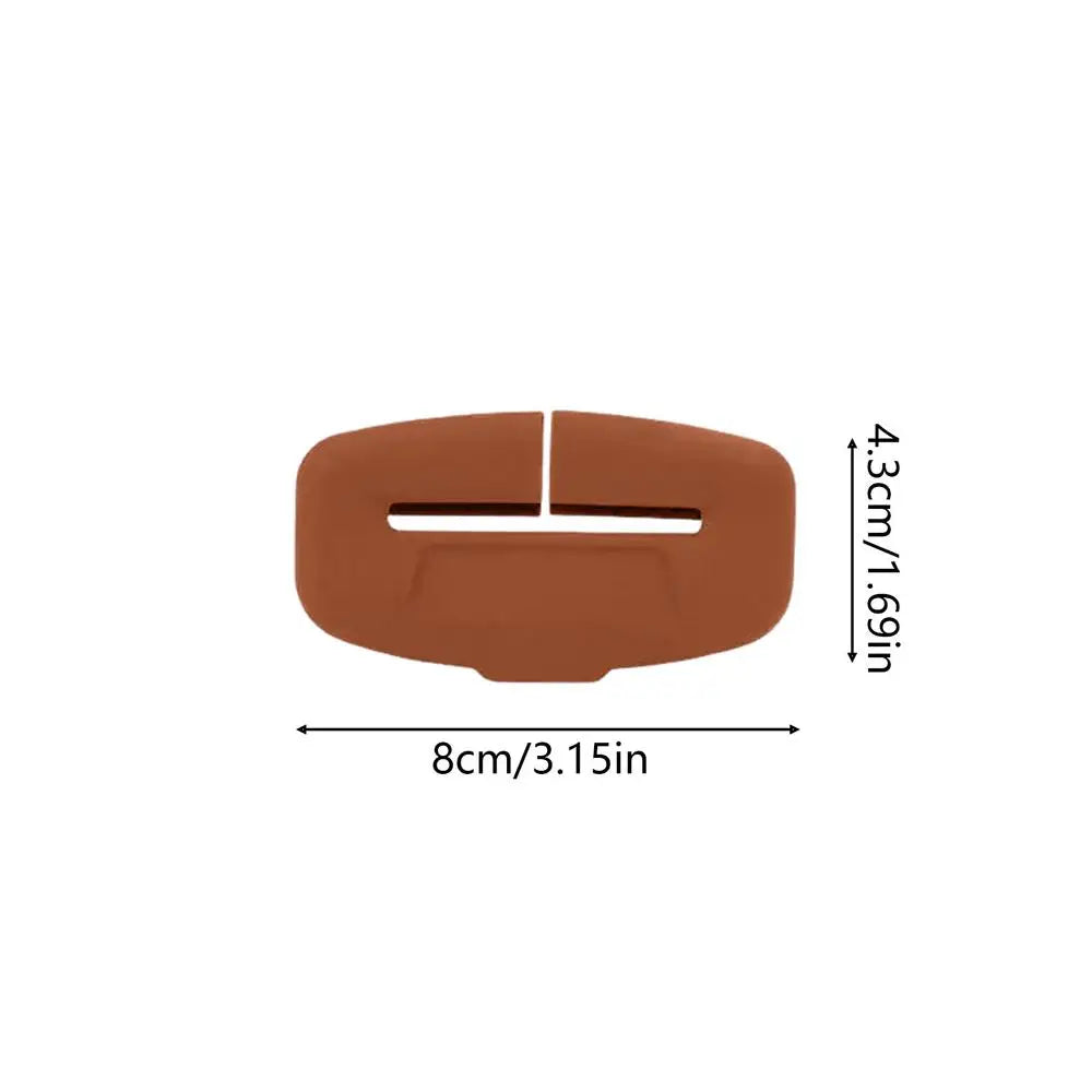 Silicone Seat Belt Buckle Protector Cover – 4 Pack Universal Seat Belt Buckle Cover Babs Brown 4pcs