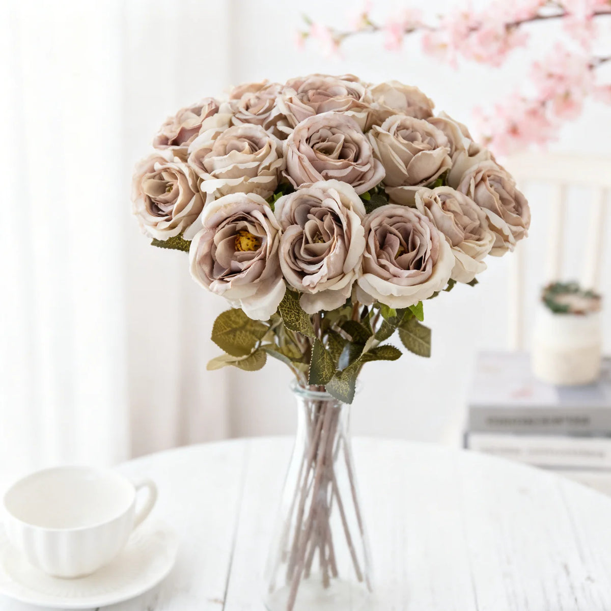 Silk Rose Artificial Flowers – Wedding, Home & Garden Decor Artificial Silk Flowers Babs