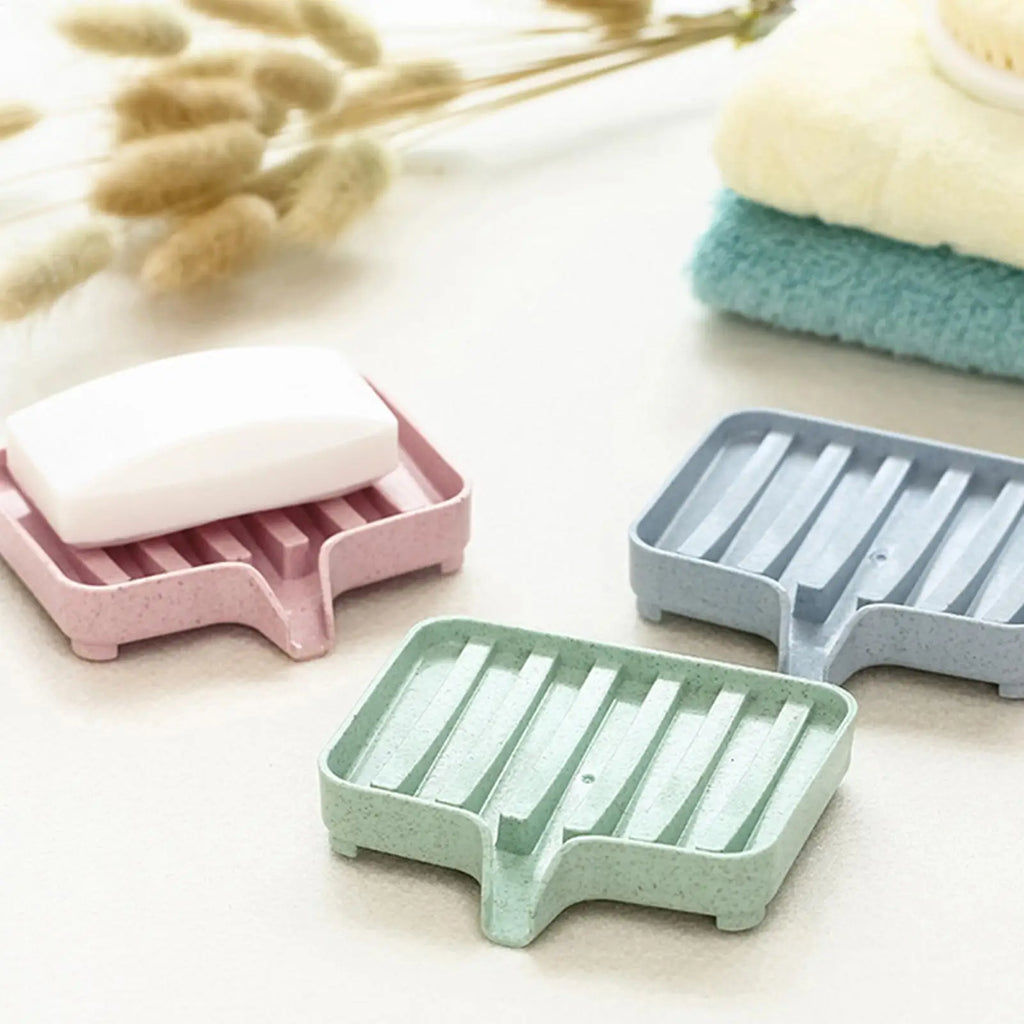 Soap Dish with Drain – Multipurpose Shower Soap Tray Soap Dish Babs