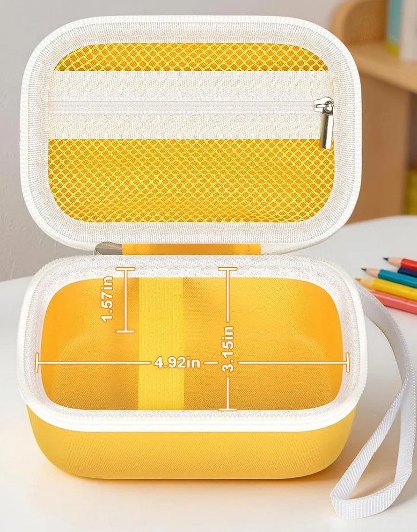 Kids Microscope Case for BMDSAE Edubini – Portable Storage Holder Microscope Storage Case Babs YELLOW