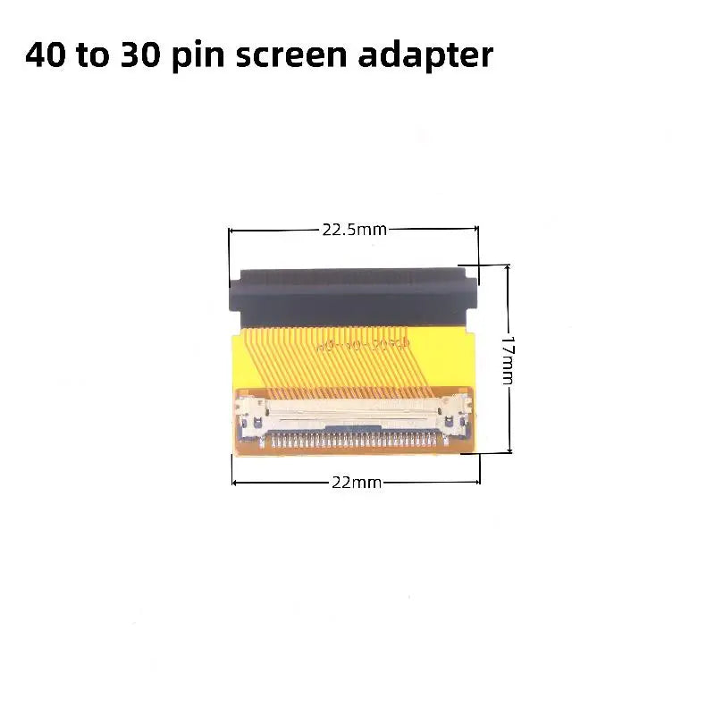 eDP 30Pin to 40Pin Converter Cable Adapter | 2 Lanes, 0.5mm Display Converter Cable Babs A3