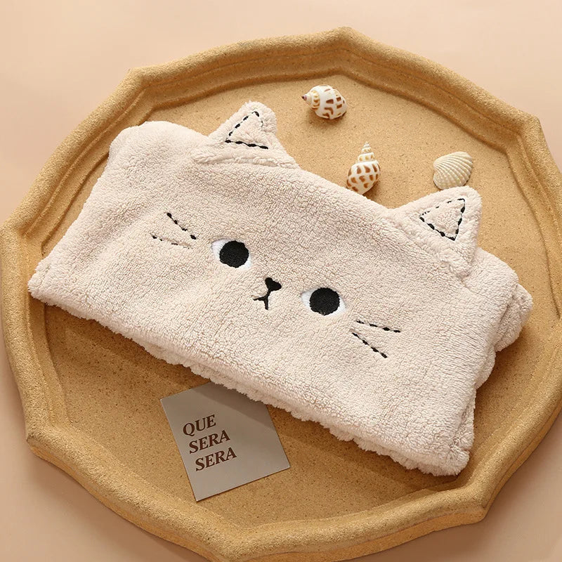 Cute Plush Wide Headband for Women – Makeup & Skincare Plush Hair Headband Babs Coffee