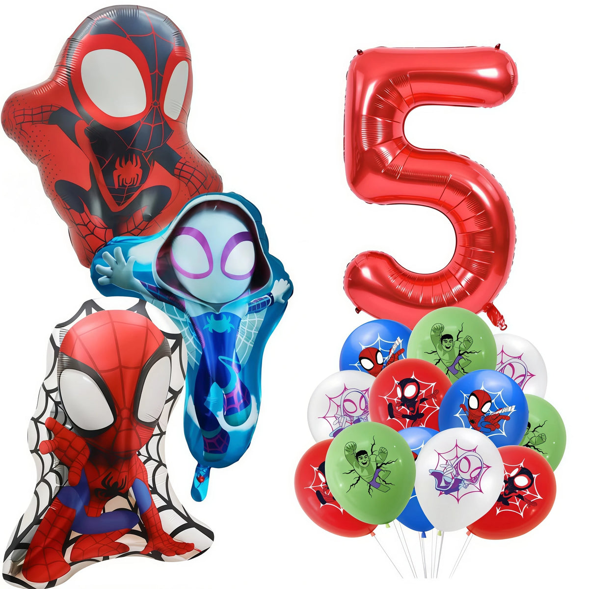 Spidey Giant Superhero Foil Balloons – Birthday Party Décor