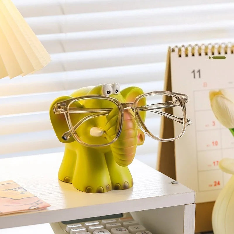 Cute Elephant Glasses Holder & Desktop Ornament Stand Desktop Glasses Holder Babs