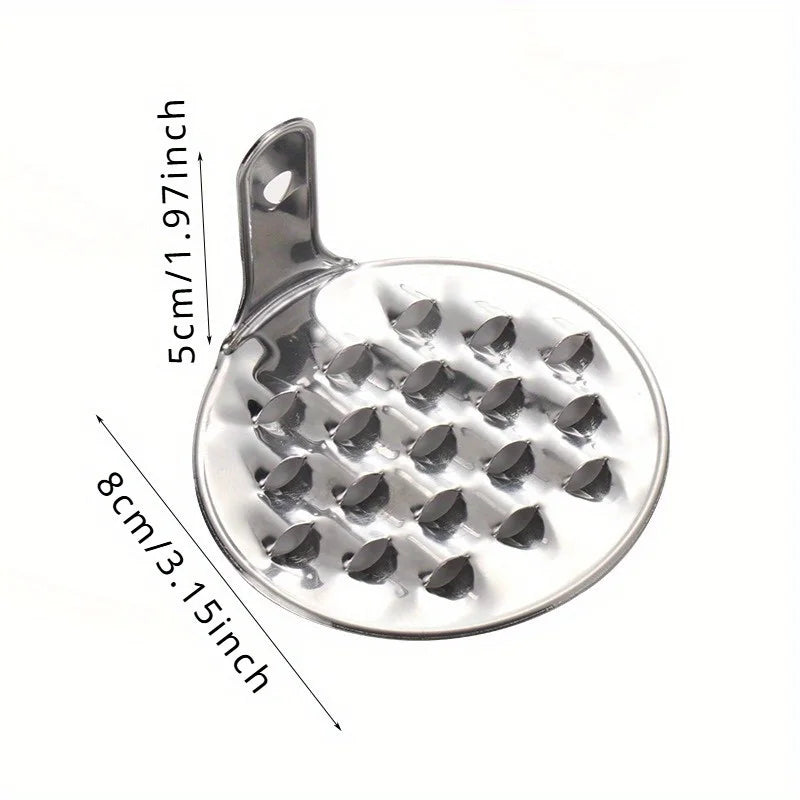Stainless Steel Jelly Scraper, Cold Noodle Planer & Cheese Grater Kitchen Scraper Grater Babs