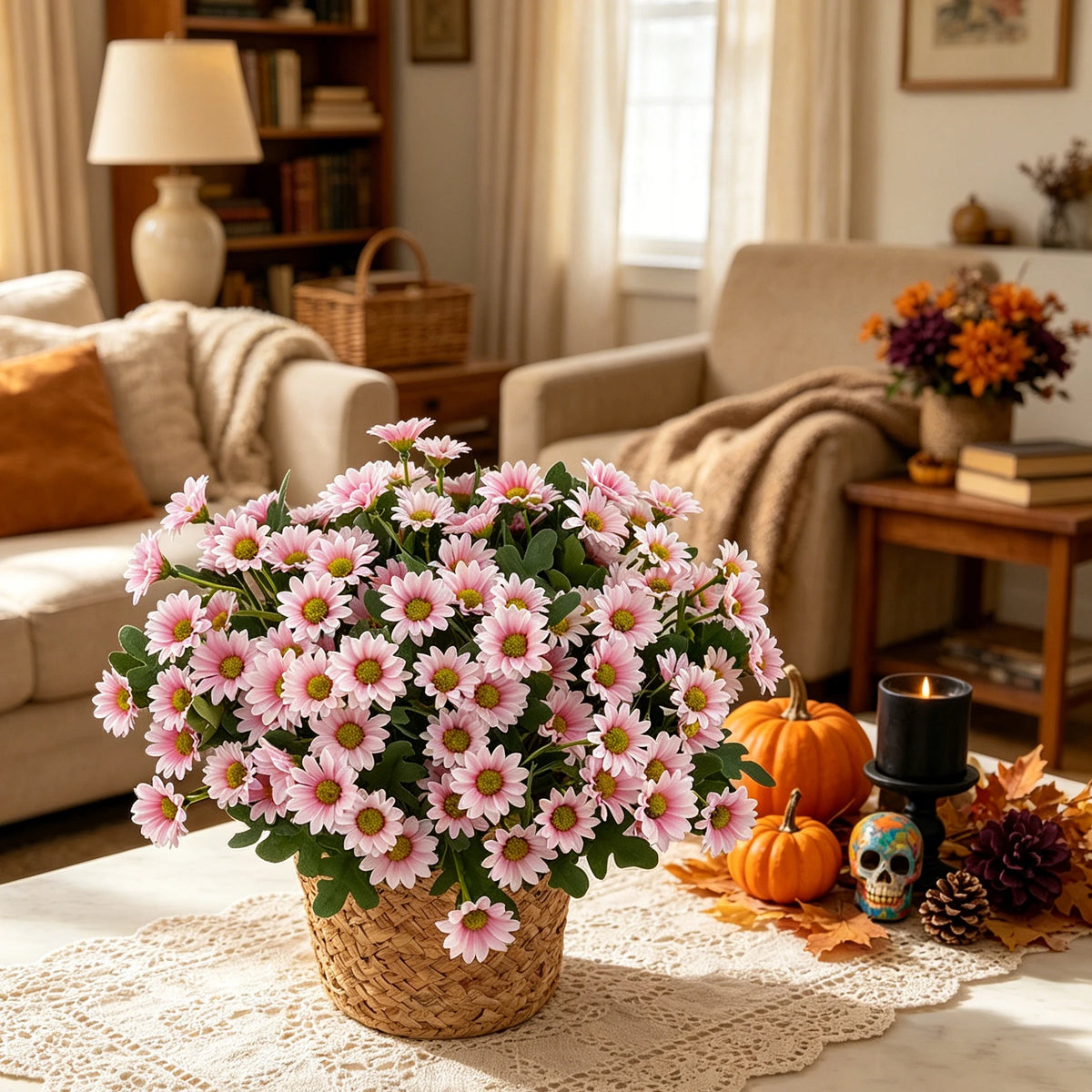 Silk Daisy Artificial Flowers Bouquet – Wedding & Home Decor Artificial Flower Bouquet Babs
