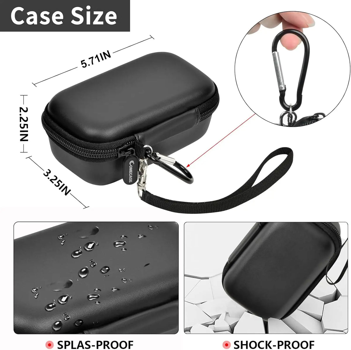 EVA Travel Case for Anker MagGo UFO 3-in-1 Wireless Charger Charger Travel Case Babs