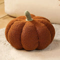 3D Plush Pumpkin Pillow – Fall Halloween Thanksgiving Cushion Plush Throw Pillow Babs Brown