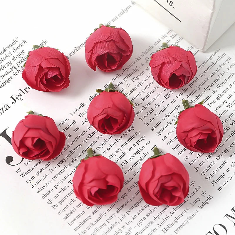Silk Rose Artificial Flowers 20/30Pcs – Wedding & Home Decor Artificial Silk Roses Babs Red 20Pcs
