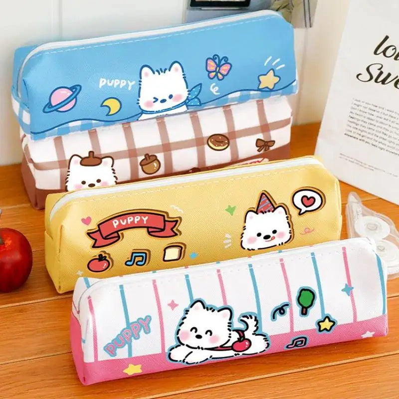 West Highland Pencil Case – Cute Portable Cartoon Stationery Organizer Pencil Case Babs