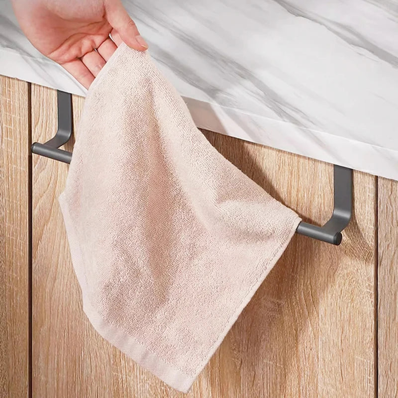 Stainless Steel Under-Sink Towel Rack & Organizer Under-Sink Towel Rack Babs