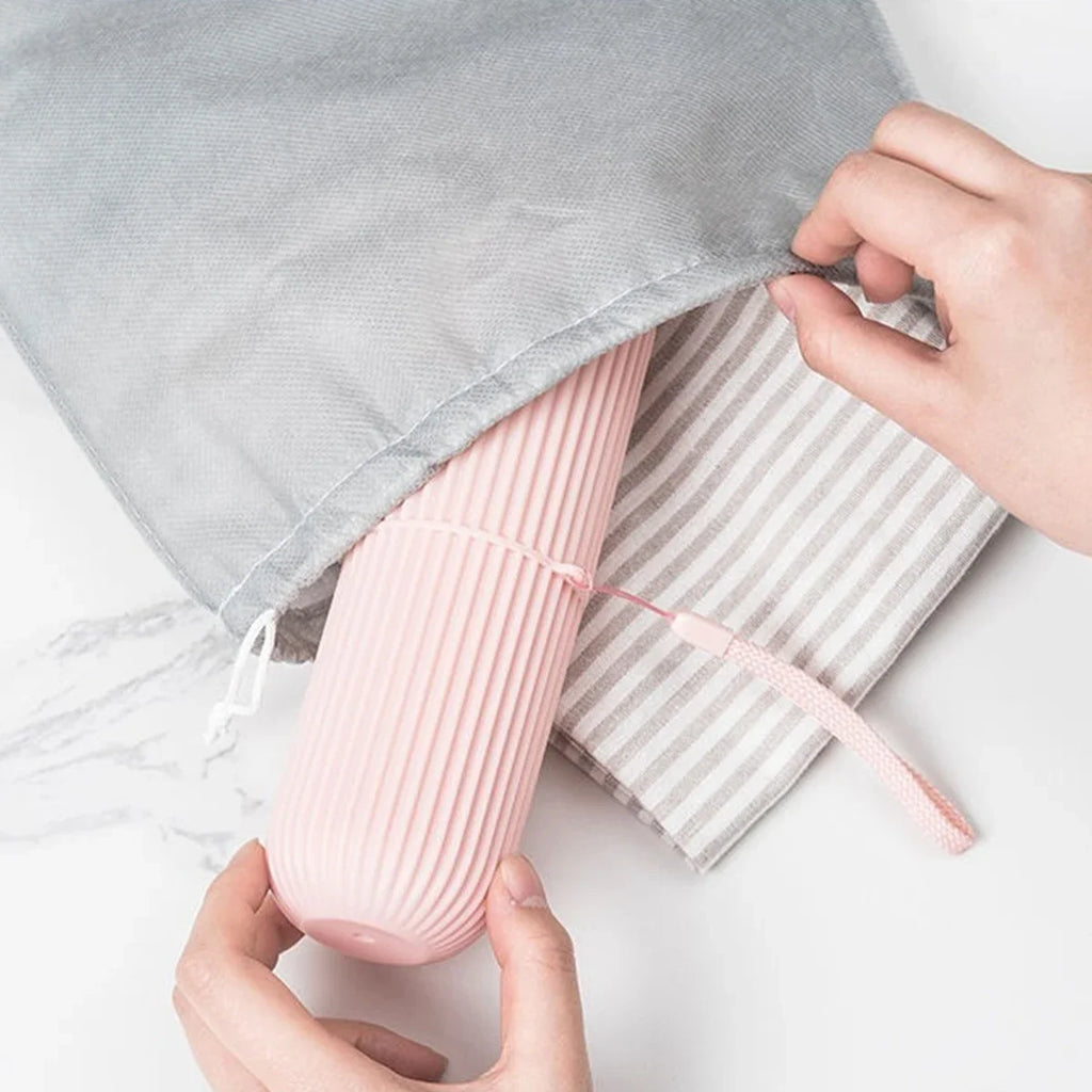 Travel Toothbrush & Toothpaste Holder Case – Portable Storage Box Toothbrush Travel Case Babs