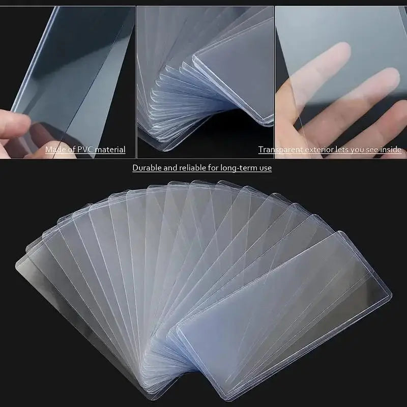 10 Pcs Clear PVC Banknote Sleeves – Currency Protector Case Currency Sleeve Holder Babs